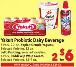 Vallarta Supermarkets Yakult Probiotic Dairy Beverage offer