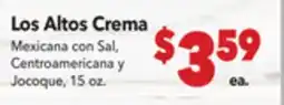 Vallarta Supermarkets Los Altos Crema offer