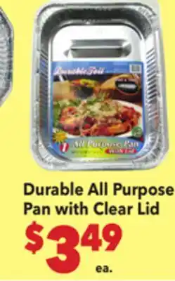 Vallarta Supermarkets Durable All Purpose Pan with Clear Lid offer