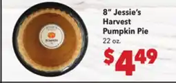 Vallarta Supermarkets 8 Jessie's Harvest Pumpkin Pie offer