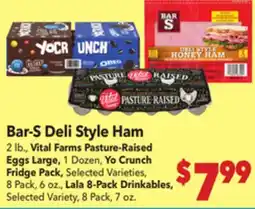 Vallarta Supermarkets Bar-S Deli Style Ham offer