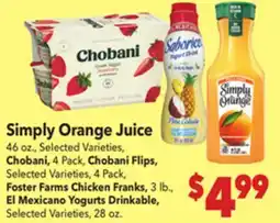 Vallarta Supermarkets Simply Orange Juice offer