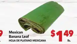 Vallarta Supermarkets Mexican Banana Leaf/HOJA DE PLATANO MEXICANA offer