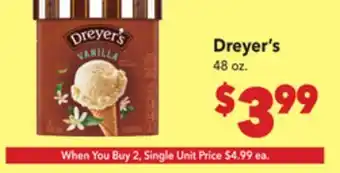 Vallarta Supermarkets Dreyer's offer