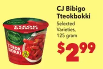 Vallarta Supermarkets CJ Bibigo Tteokbokki offer