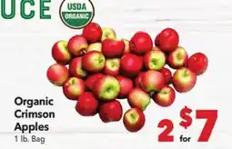 Vallarta Supermarkets Organic Crimson Apples offer