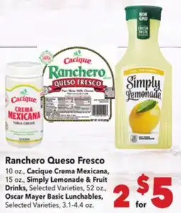 Vallarta Supermarkets Ranchero Queso Fresco offer