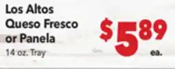 Vallarta Supermarkets Los Altos Queso Fresco or Panela offer