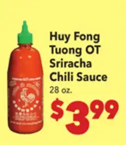 Vallarta Supermarkets Huy Fong Tuong OT Sriracha Chili Sauce offer