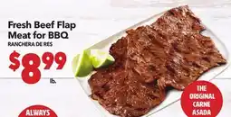 Vallarta Supermarkets Fresh Beef Flap Meat for BBQ/RANCHERA DE RES offer
