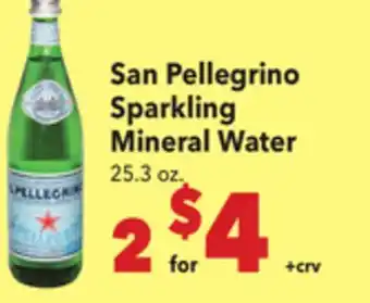 Vallarta Supermarkets San Pellegrino Sparkling Mineral Water offer