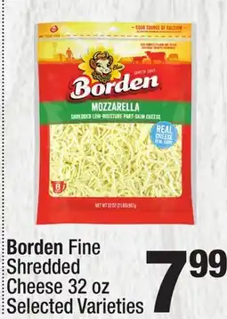Super King Markets Borden Fine Shredded Cheese offer