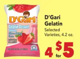 Vallarta Supermarkets D'Gari Gelatin offer
