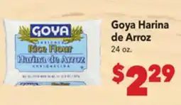 Vallarta Supermarkets Goya Harina de Arroz offer