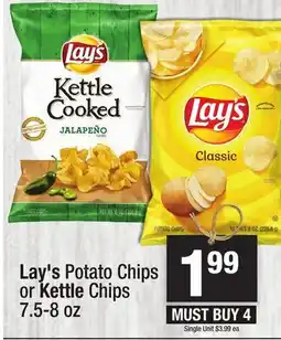 Super King Markets Lay's Potato Chips or Kettle Chips offer
