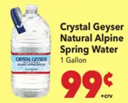 Vallarta Supermarkets Crystal Geyser Natural Alpine Spring Water offer