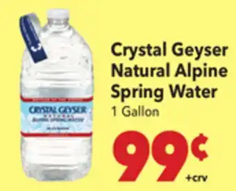 Vallarta Supermarkets Crystal Geyser Natural Alpine Spring Water offer