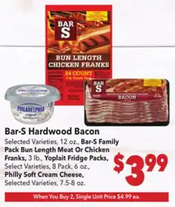 Vallarta Supermarkets Bar-S Hardwood Bacon offer