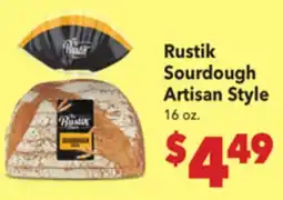 Vallarta Supermarkets Rustik Sourdough Artisan Style offer