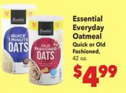 Vallarta Supermarkets Essential Everyday Oatmeal offer