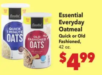 Vallarta Supermarkets Essential Everyday Oatmeal offer