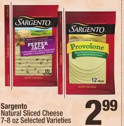 Super King Markets Sargento Natural Sliced Cheese offer
