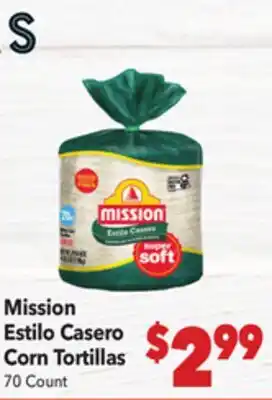 Vallarta Supermarkets Mission Estilo Casero Corn Tortillas offer