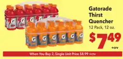 Vallarta Supermarkets Gatorade Thirst Quencher offer
