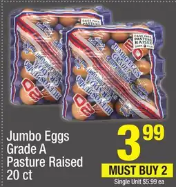 Super King Markets Jumbo Eggs Grade A Pasture Raised offer