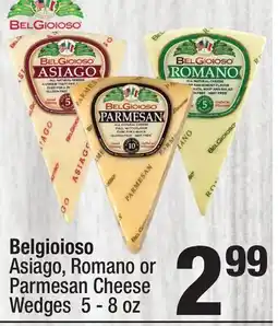 Super King Markets Belgioioso Asiago, Romano or Parmesan Cheese Wedges offer