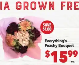 Vallarta Supermarkets Everything's Peachy Bouquet offer