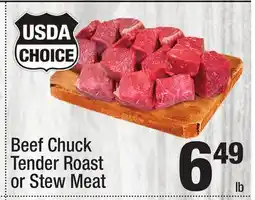 Super King Markets Beef Chuck Tender Roast or Stew Meat offer