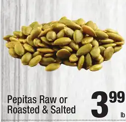 Super King Markets Pepitas Raw or Roasted & Salted offer