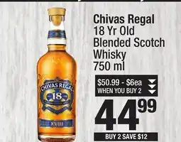 Super King Markets Chivas Regal 18 Yr Old Blended Scotch Whisky offer