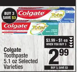Super King Markets Colgate Toothpaste offer
