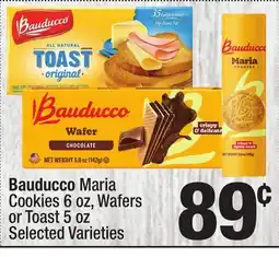 Super King Markets Bauducco Maria Cookies 6 oz, Wafers or Toast 5 oz offer
