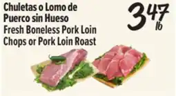 El Super Fresh Boneless Pork Loin Chops or Pork Loin Roast offer