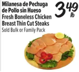 El Super Fresh Boneless Chicken Breast Thin Cut Steaks offer