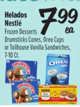 El Super Frozen Desserts Drumsticks Cones, Oreo Cupsor Tollhouse Vanilla Sandwiches offer