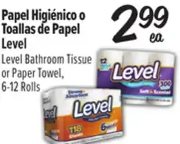 El Super Level Bathroom Tissue or Paper Towel offer