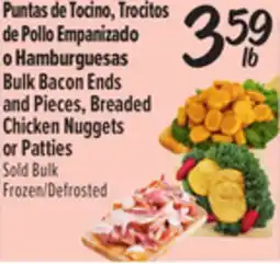 El Super Bulk Bacon Ends and Pieces, Breaded Chicken Nuggets or Patties offer