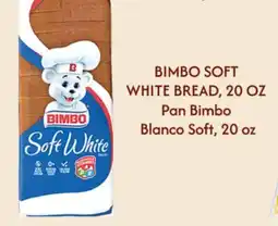 El Super BIMBO SOFT WHITE BREAD offer