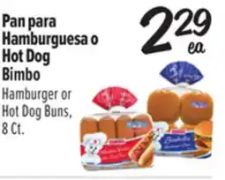 El Super Bimbo Hamburger or Hot Dog Buns offer