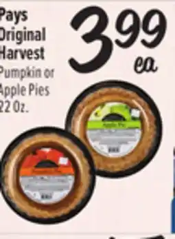 El Super Harvest Pumpkin or Apple Pies offer