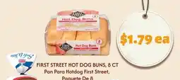 El Super FIRST STREET HOT DOG BUNS offer