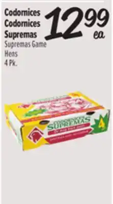 El Super Supremas Game Hens offer