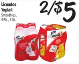 El Super Yoplait Smoothies offer