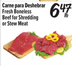 El Super Fresh Boneless Beef for Shredding or Stew Meat offer