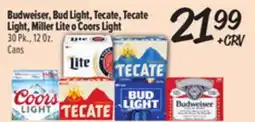 El Super Budweiser, Bud Light, Tecate, Tecate Light, Miller Lite o Coors Light offer