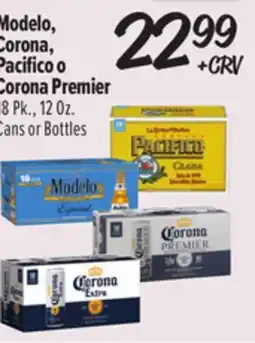 El Super Modelo, Corona, Pacifico o Corona Premier offer